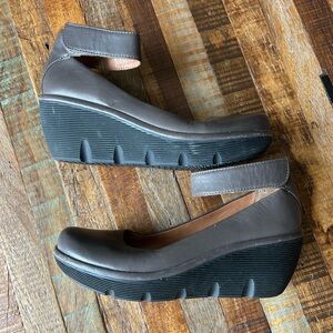 Women's Clarks artisan Clarene Tide Ankle-Strap Pump Wedge Shoes